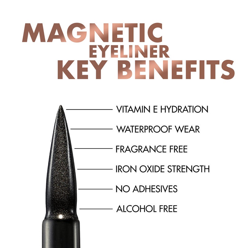 MoxieLash Magnetic Eyelashes with Eyeliner Kit - Baby Bundle - Natural Looking False Eyelashes - Set of Baby Lashes + Magnetic Eyeliner + Remover Swabs - USA Owned - No Glue - Image 3