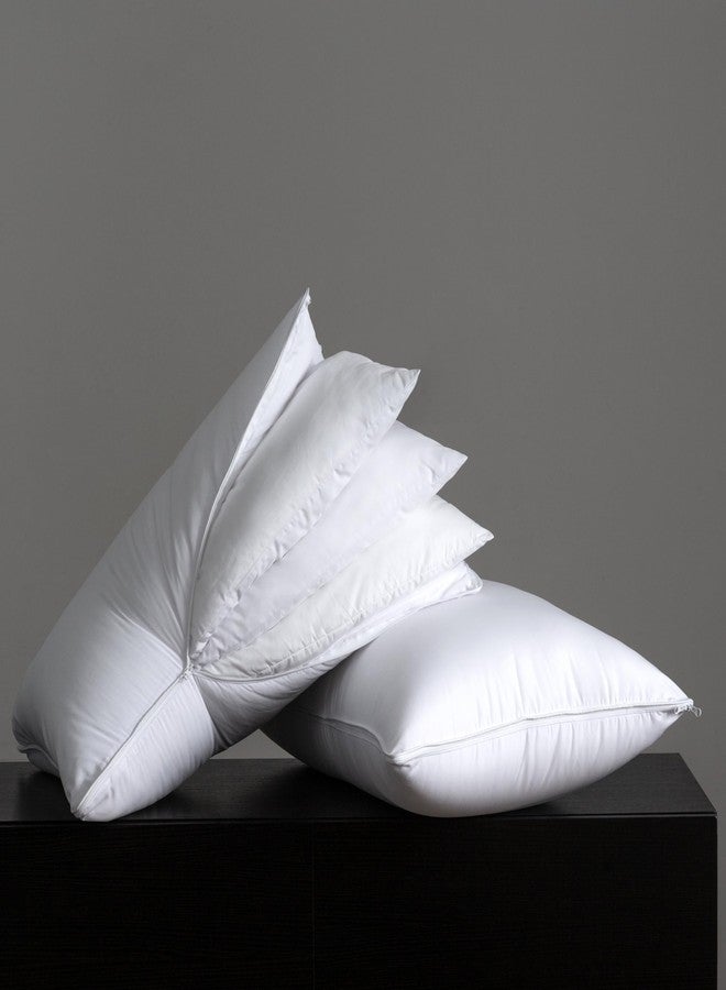 Three Geese Adjustable 3 in 1 Pillow,Assemblable Bed Pillow for Sleeping,Soft Cover,Good for Side and Back Stomach Sleeper,King Size,Packaging Include 2 Pillows - Image 1