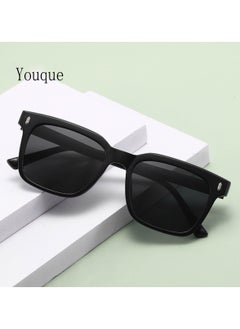 Youque TR90 Polarized sunglasses HD Polarized Lens 100% UV400 Protection Stylish Design Classic Square Sports Sun Glasses Driving for Men/Women Black  - Image 4