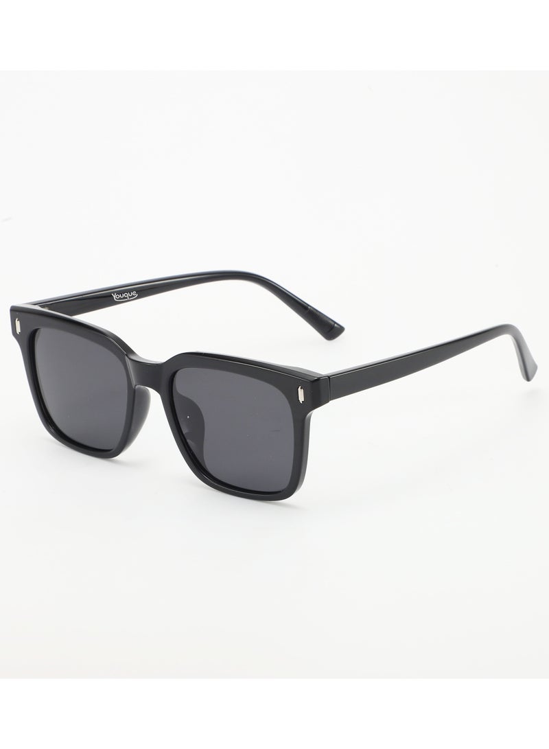 Youque TR90 Polarized sunglasses HD Polarized Lens 100% UV400 Protection Stylish Design Classic Square Sports Sun Glasses Driving for Men/Women Black - Image 1