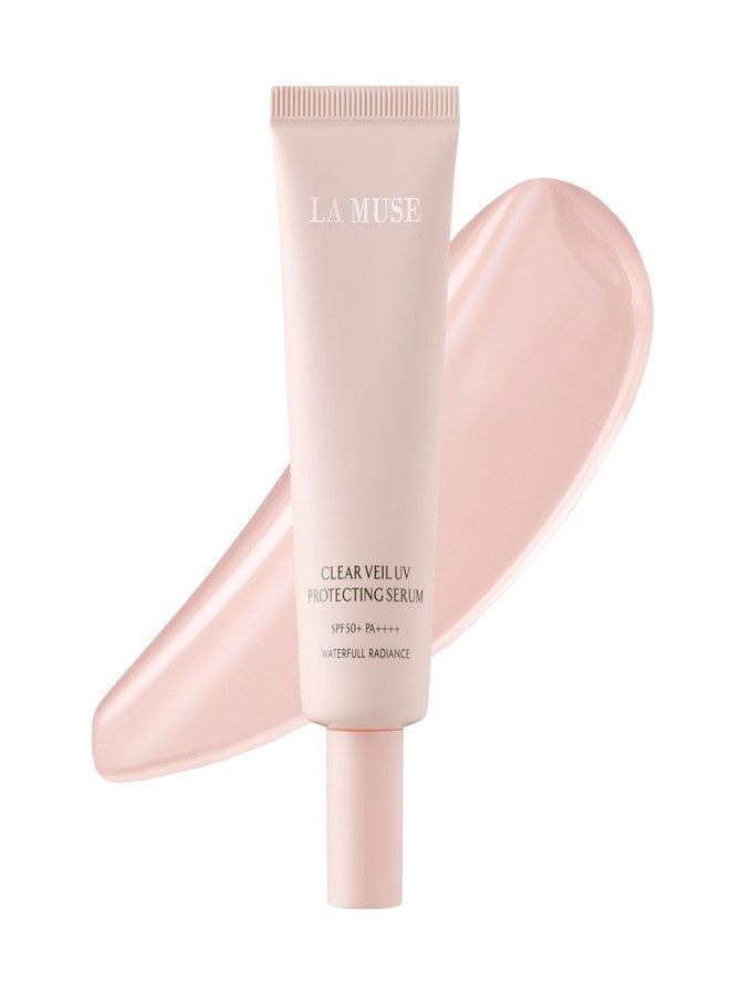 LA MUSE Peach Pink Glow Tone Up Cream(1.7 fl oz) | Lightweight Tinted Moisturizer for Radiant Skin | Hydrating Primer, Non-Sticky & Non-Greasy | Korean Skincare for All Skin Types, No Makeup Look - Image 1