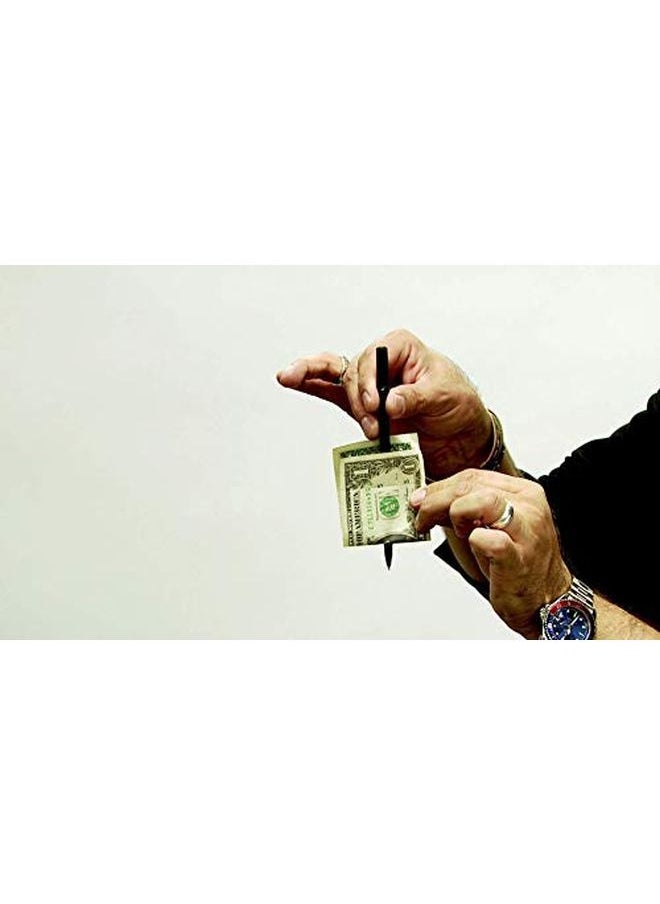 MAGIC MAKERS - Pen Trick Original Easy Pen Thru Dollar Bill Penetrating Trick - Image 1