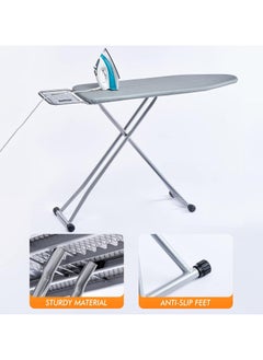 Generic Foldable Ironing Board with Heat Resistant Cover, Steam Iron Rest and Non-Slip Legs - Sturdy Metal Frame, Height Adjustable  - Image 4