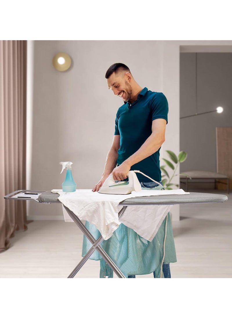 Generic - Foldable Ironing Board with Heat Resistant Cover, Steam Iron Rest and Non-Slip Legs - Sturdy Metal Frame, Height Adjustable - Image 1