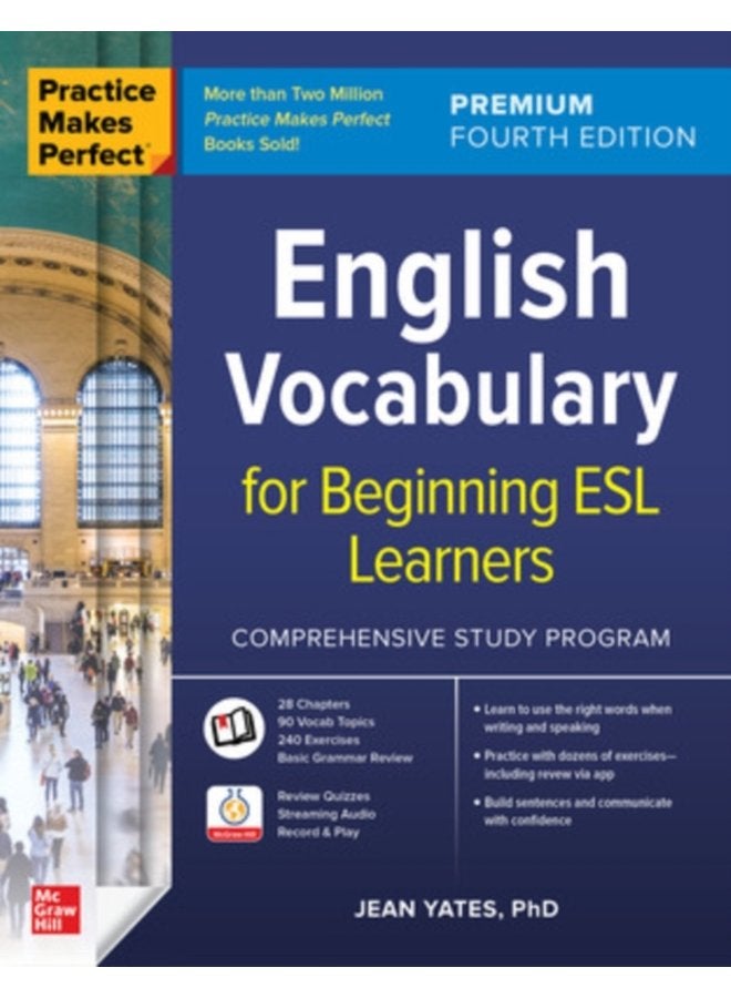 Practice Makes Perfect English Vocabulary for Beginning ESL Learners Premium Fourth Edition - Paperback
