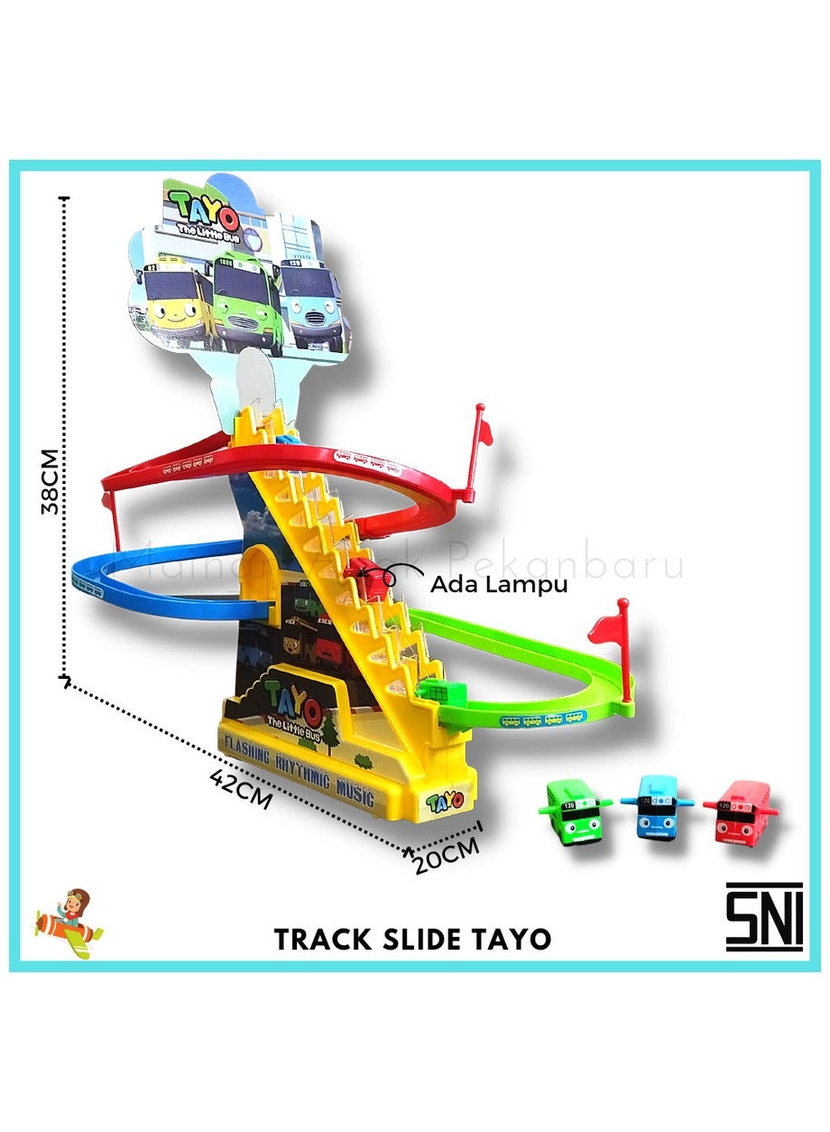 Tayo Tayo The little Bus Climbing Stairs Toy Slide Toy Electric