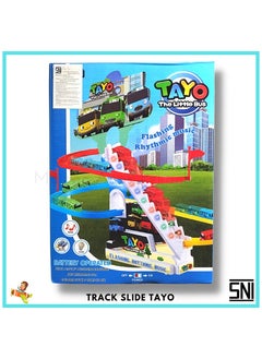 Tayo Tayo The little Bus Climbing Stairs Toy  Slide Toy Electric Gliding Track Sound and Light Children's Toy For Boys and Girls  - Image 3