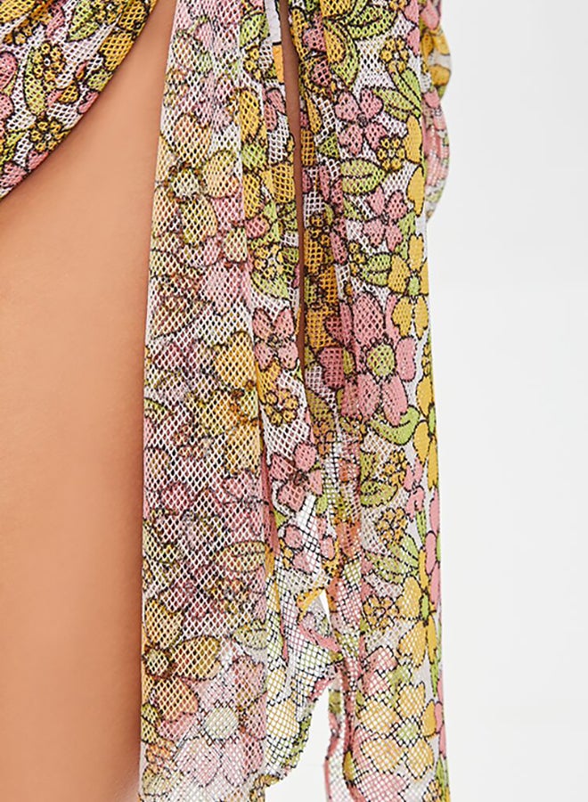 FOREVER 21 floral Cover Up-Sarongs - Image 5