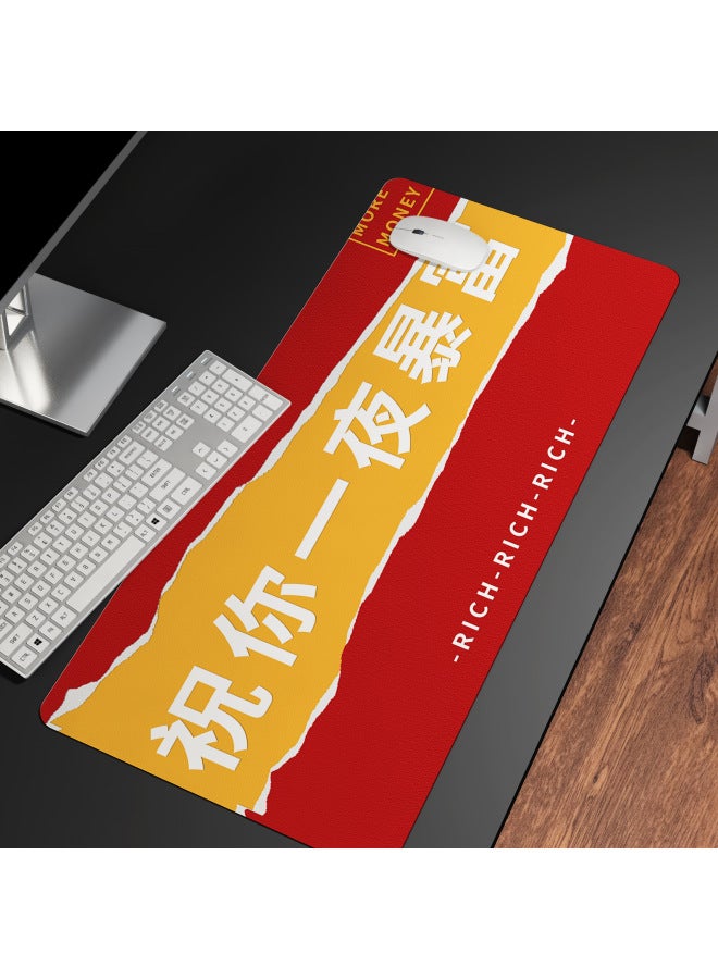 Home Office Mouse Pad Set Large Computer Game Mouse Pad Can Be Printed Enterprise LOGO Advertising Table Pad-Color:40x80 (3mm Thickness)-Pattern:ZA202502025-1 - Image 5