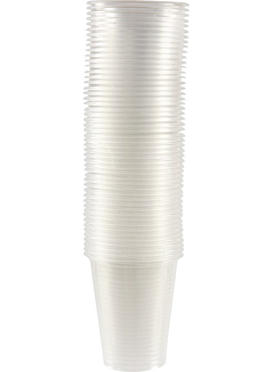 Vi! Plus - Transparent Plastic Pet Cup 180 cc 100 Pieces - Image 1