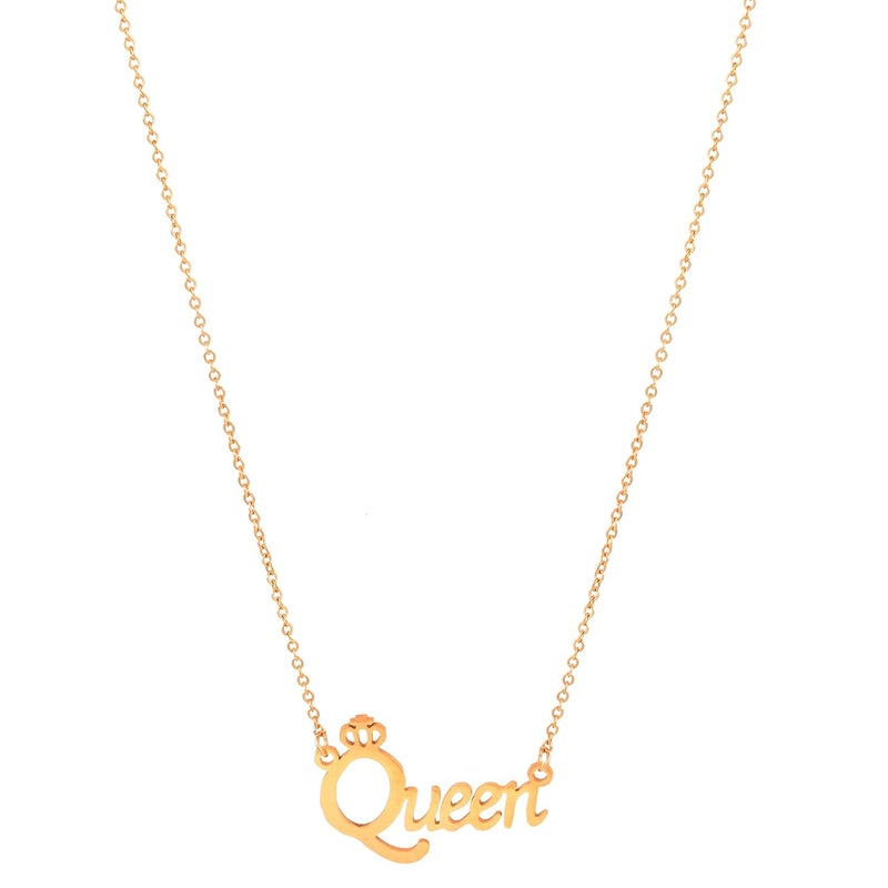 Thrillz Mesmerizing Valentine Special Queen Pendant Necklace For Women and Girls Couple Gift Chain Necklace Fashion Jewellery - Image 4