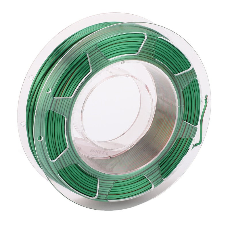 Two Color PLA Filament 1.75mm Green Red - Silky Texture Coextrusion Filament for FDM 3D Printers Crafts Decorations - Image 3
