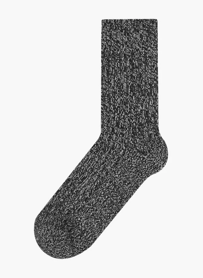 Lee Cooper Pack of 2 Mid-Calf Length Non-Terry Socks