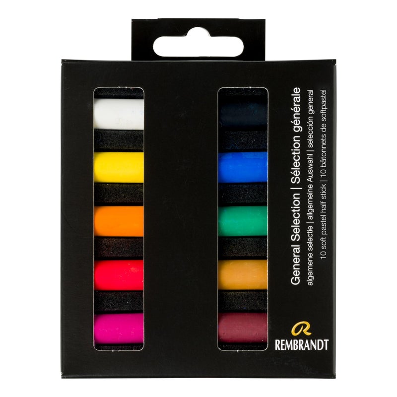 Rembrandt Soft Pastel Micro Set, 10-Piece Half Sticks, General Selection - Image 4