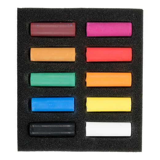 Rembrandt Soft Pastel Micro Set, 10-Piece Half Sticks, General Selection - Image 2