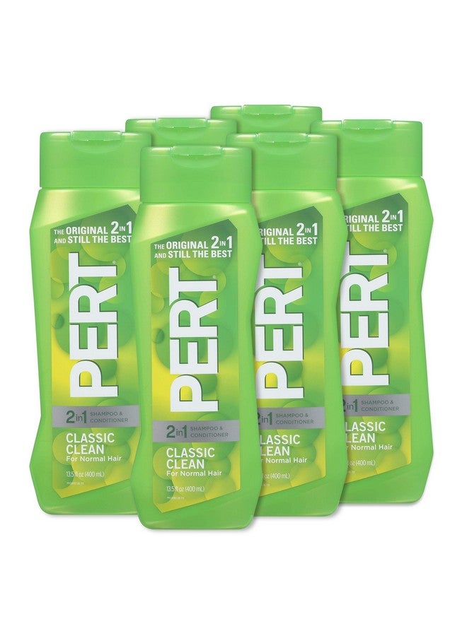PERT 2-in-1 Classic Clean Shampoo and Conditioner 13.5oz (6 Pack) - Image 1
