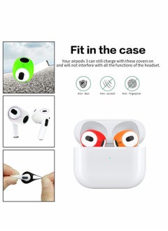Y&D Ear Tips Covers for AirPods 3 Fit in The Case Anti Scratches/Slip/Dust/Shock Silicone Accessories Compatible with 3rd Generation (5 Pairs/5 Colors)  - Image 3