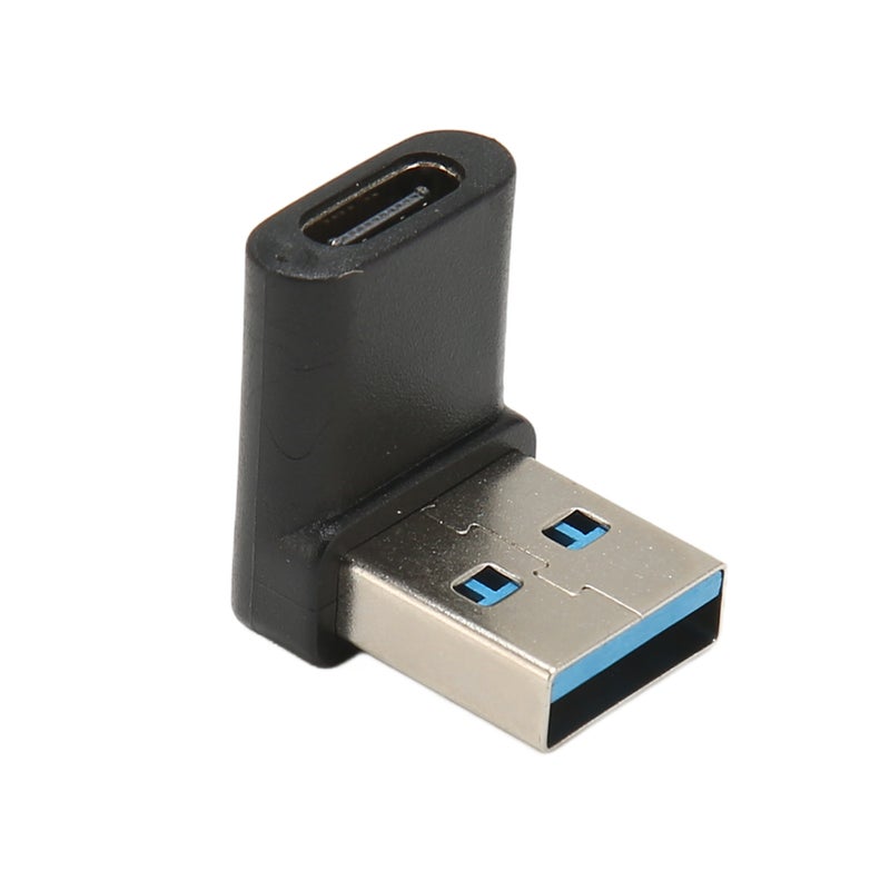 محول USB C زاوية قائمة إلى USB A 10 جيجابت في الثانية، مجرد توصيل واستخدام، محول USB A 3.2 ذكور إلى USB C 3.2 أنثى لأجهزة الكمبيوتر المحمول والحواسيب الشخصية - Image 2