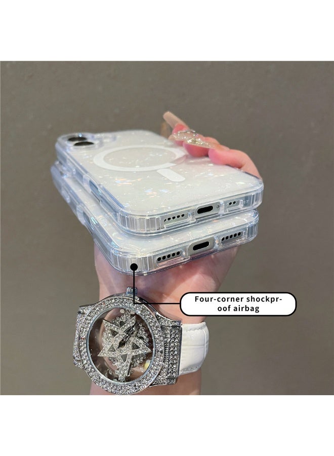 مناسبة ل iphone17 برو ماكس شفافة مع نمط شل - Image 4