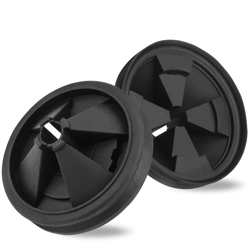 Garbage Disposal Splash Guard 2 Pack Upgraded EPDM Rubber Drain Insert for InSinkErator Evolution Series 3 38 QCBAM Sink Baffle Drain Cover Removable Quiet Collar EPDM Strainer Insert Parts