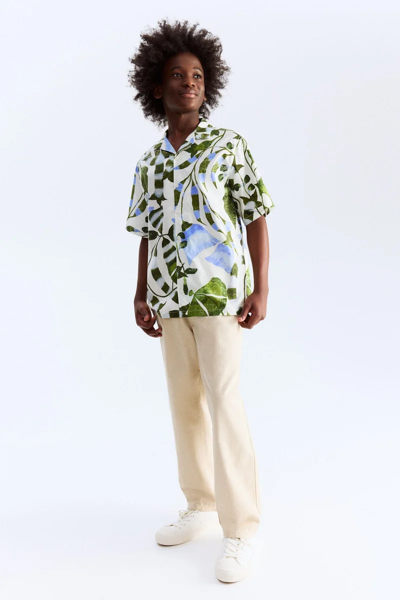 H&M Printed cotton resort shirt