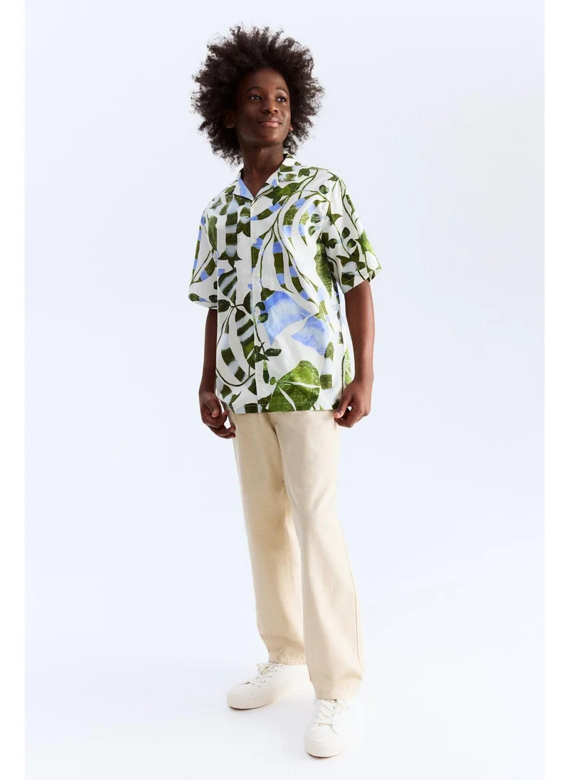 H&M Printed cotton resort shirt