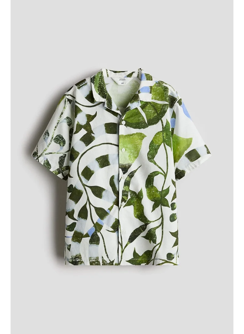 H&M Printed cotton resort shirt