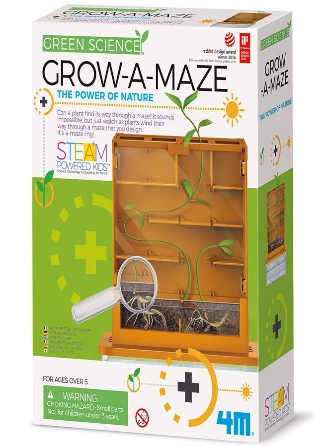 4M Green Science Grow A Maze Kit, Build A Plant Maze Science Kit, For Boys & Girls Ages 5+ , 5 x 4 nches - Image 1