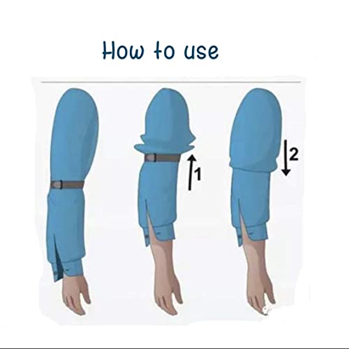 UJOY base Sleeve Holders Elastic Anti-Slip Shirt Garters Stretch Metal Armbands 1 Pairs (Gold) - Image 4