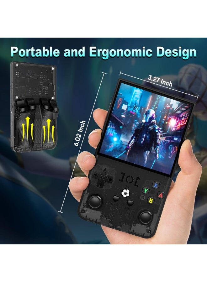 TIGER 2025 New Upgrade R36MAX Retro Handheld Game Console 64GB Built-in 18000+ Classic Games, Portable Linux Video Gaming Console with 4.0 Inch IPS Screen & 4000mAh Battery – Blue - Image 1