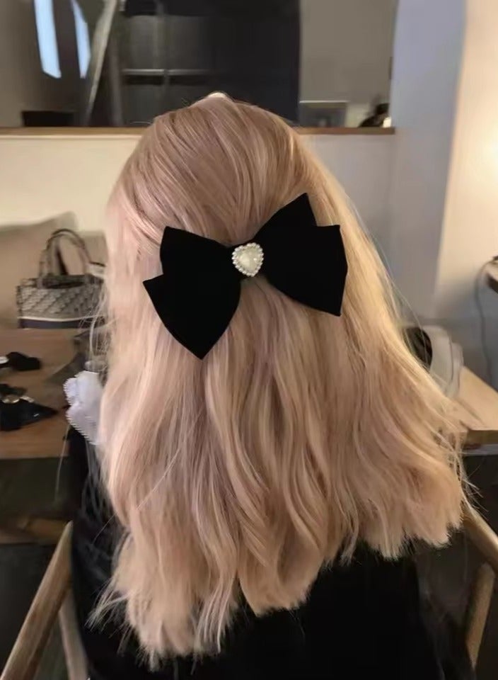 جلوسكي 1PC الموضة ريترو محبة القلب اللؤلؤ الاصطناعي فيلور قوس مقاطع الشعر للنساء البنات حزب الشعر ملحقات الشعر - Image 5