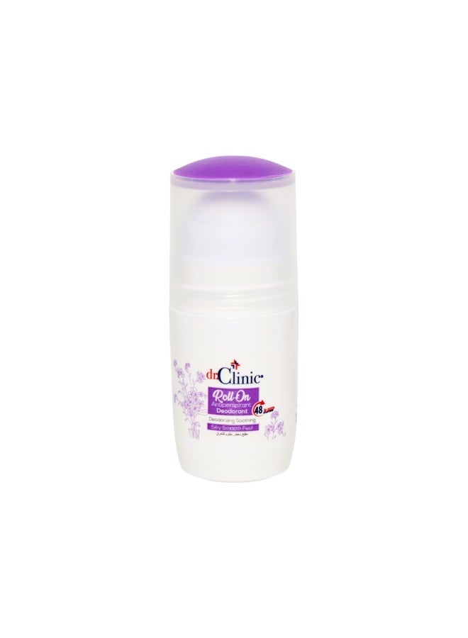 dr.Clinic Roll-On Antiperspirant Deodorant | 48-Hour Protectio, Silky Smooth Feel, Deodorant for Men & Women - Lavander Scent - 75 ml - Image 1