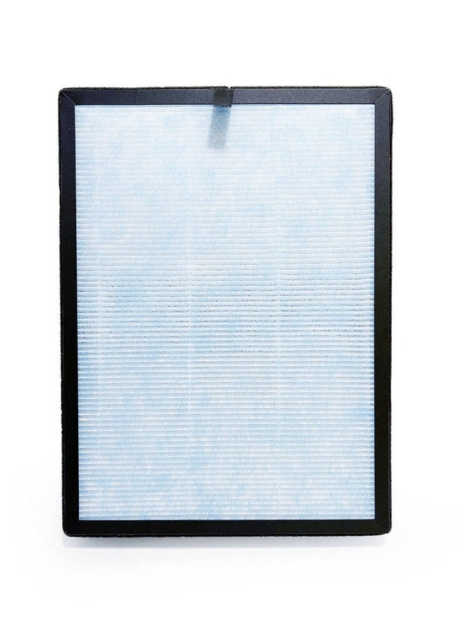 نيسبيرا فلتر بديل لجهاز تنقية الهواء نيسبيرا AP1002 H13، ثلاثي الوظائف، أزرق اللون، بتقنية HEPA الحقيقية، مزود بكربون نشط لإزالة الروائح والدخان، عبوة واحدة - Image 4