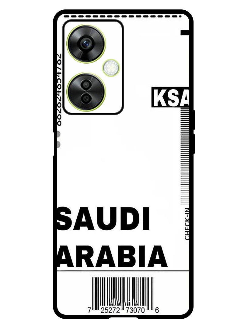 Theodor Protective Case Anti Scratch Shock Proof Bumper Cover For OnePlus Nord CE 3 Lite Saudi boarding pass - Image 1