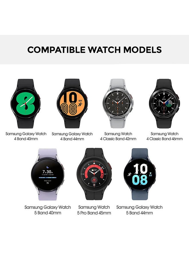 O Ozone - Alpine Loop For Samsung Galaxy Watch 7 6 5 4 FE 40mm 44mm 45mm/Galaxy Watch 6 4 Classic 43mm 47mm 42mm 46mm    Strap with Metal G Hook band - Black - Image 1
