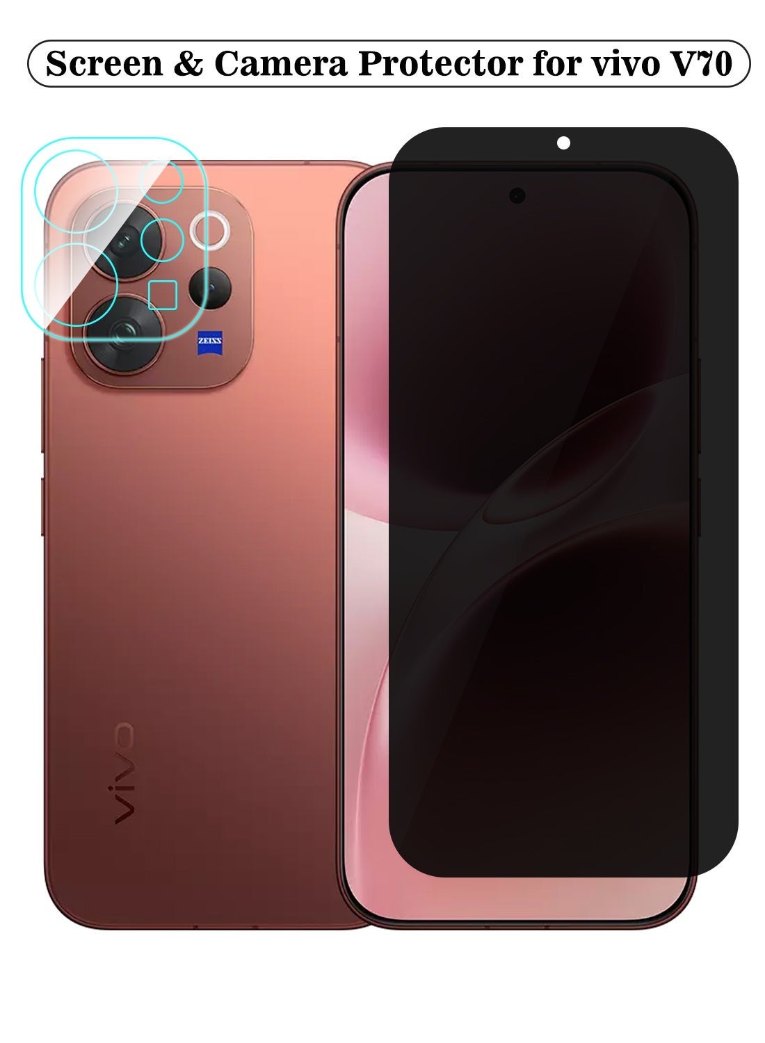 youque Youque Vivo V70 Privacy Screen Camera Protector
