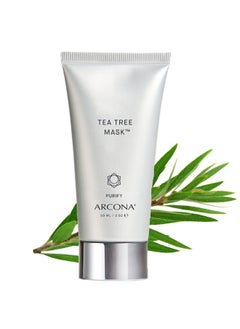 Arcona Tea Tree Mask Tea Tree Extract Grapefruit Extract Sulphur + Lavender Extract Clears Breakouts + Calms Skin. Made In The Usa  - Image 1
