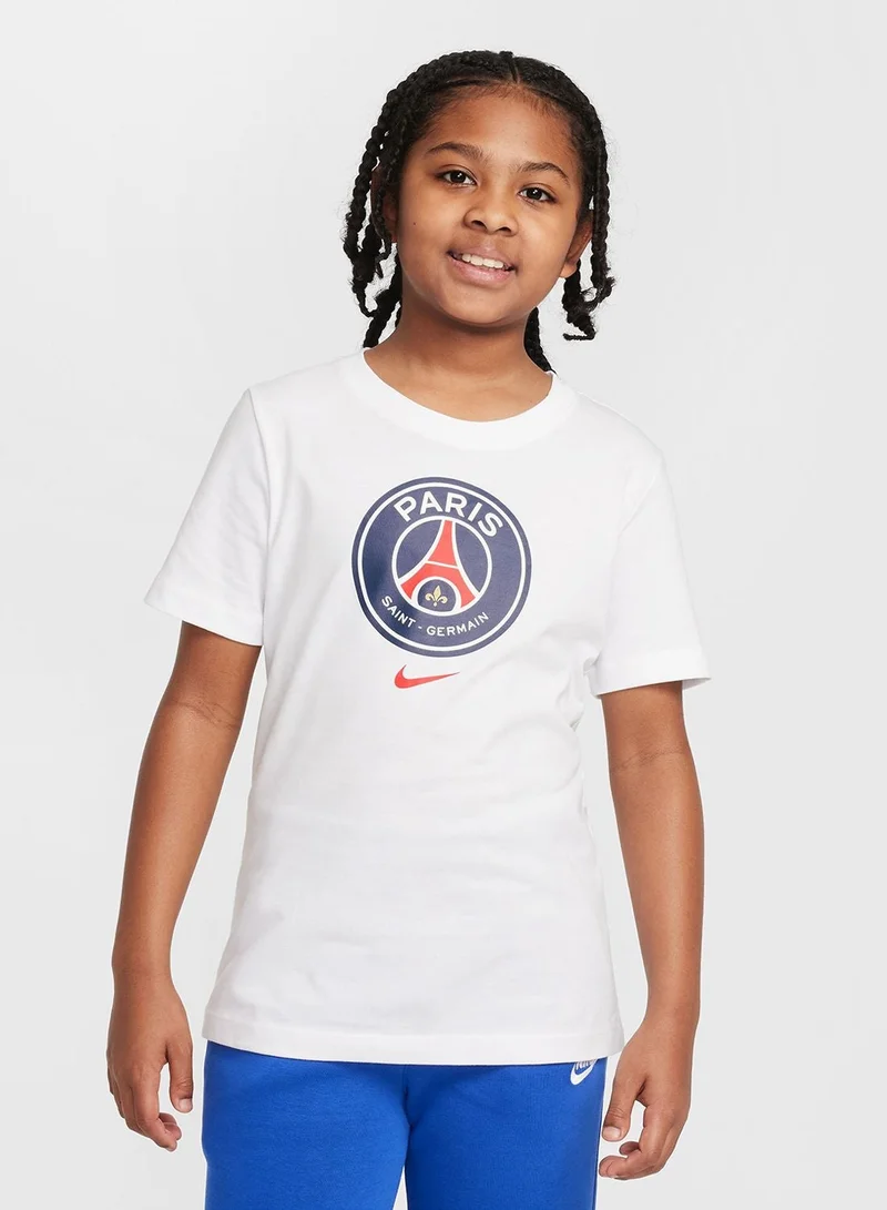 نايكي تيشيرت باريس سان جيرمان للشباب بشعار النادي