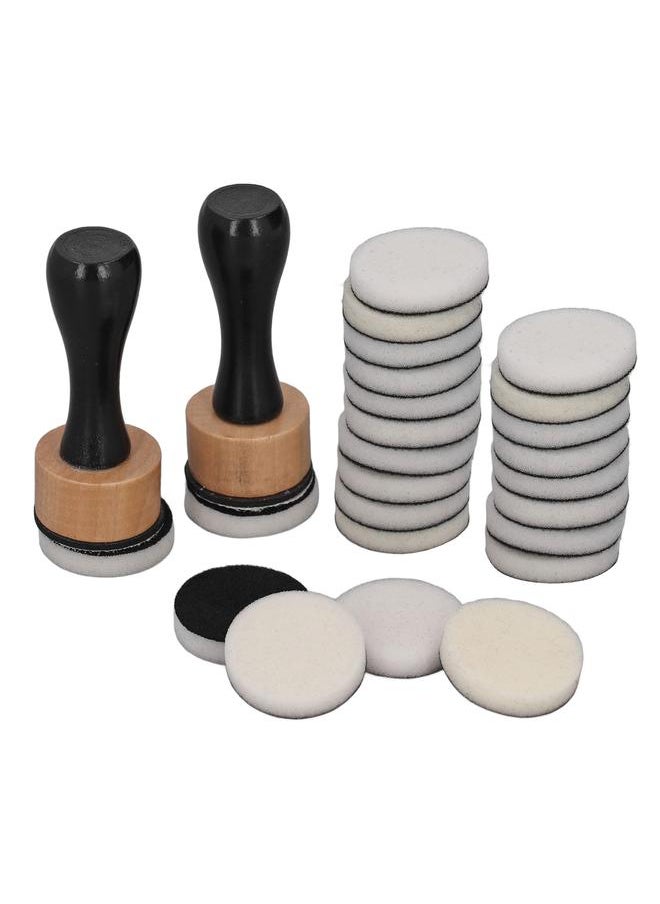 Thoraya - Ink Blending Tool Ink Paints Mixing Blending Tool with 24 Replacement Foam Pads for Scrapbooking Craft Rubber Stamping - Image 1