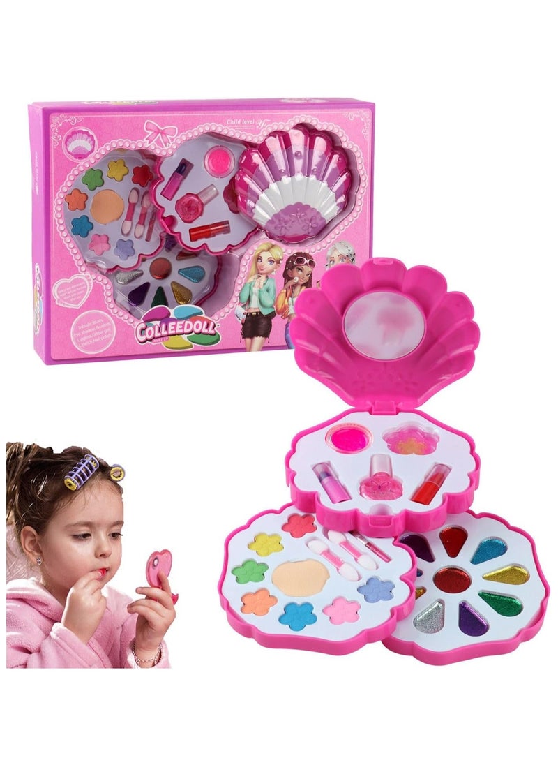 Home Smart Home Smart Kids Makeup Kit for Girls Real Play Washable Makeup Set 