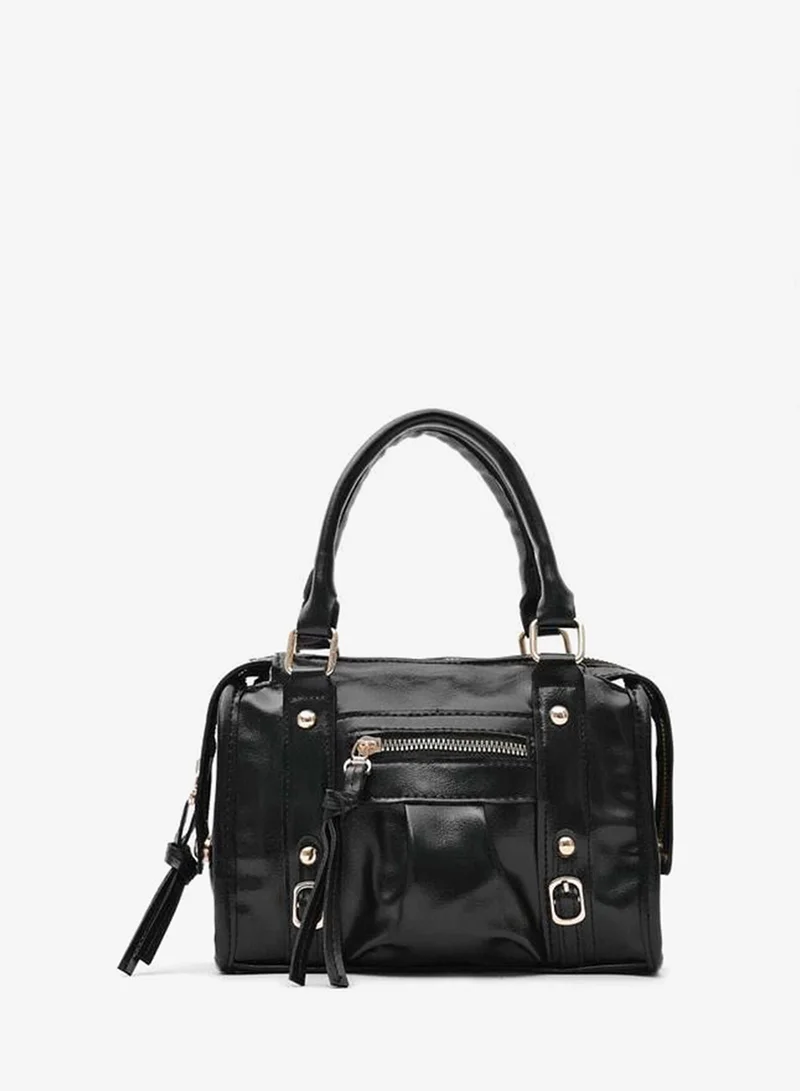 Lillia Bowling Crossbody Bag Black.