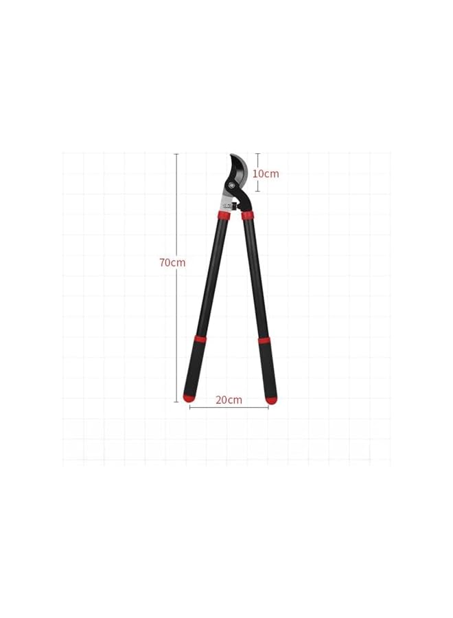promass Steel Blade Garden Bypass Lopper and Tree Trimmer - Sharp Precision-Ground Steel Blade for Cutting up to 1.5" Diameter - Image 2