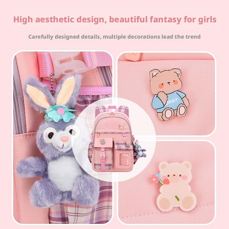 Cartoon Cute Kids Backpack for Girls Lightweight School Bag - Image 3