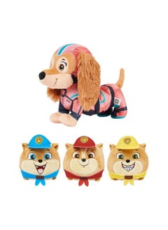PAW PATROL The Mighty Movie Liberty & Jr. Patroller Feature Plush Toy Set (Pack Of 4)  - Image 1