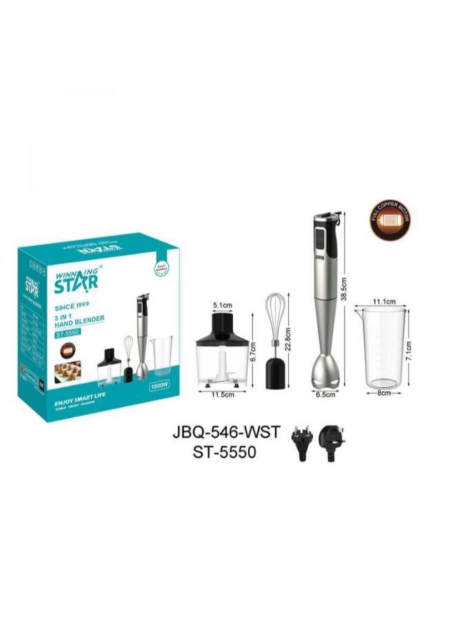ويننج ستار خلاط يدوي 4 في 1St-5550فضي - Image 2