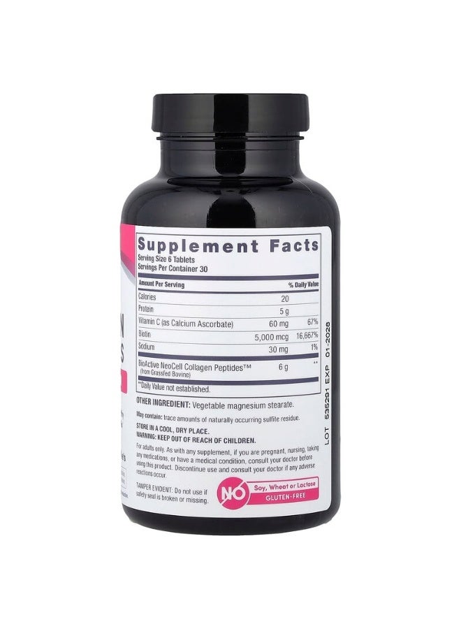 NEOCELL Super Collagen + Vitamin C + Biotin 180 Tablets - Image 5