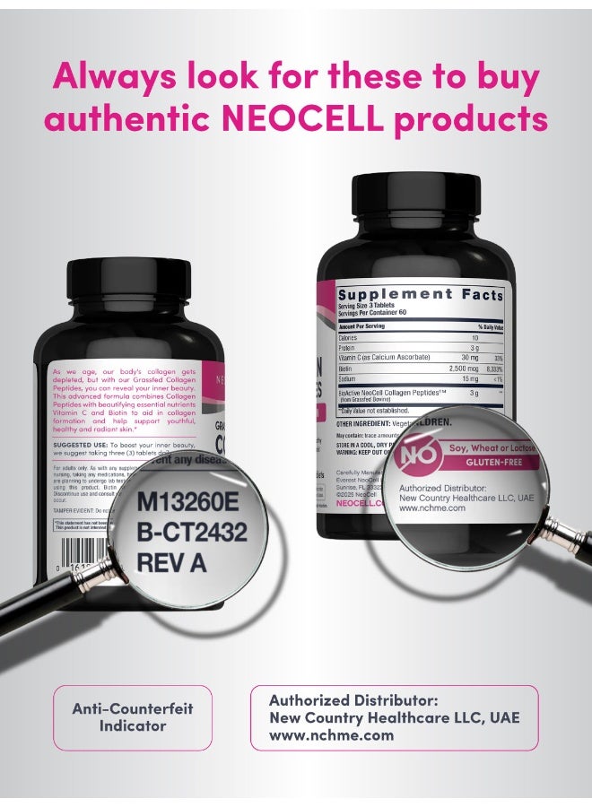 NEOCELL Super Collagen + Vitamin C + Biotin 180 Tablets - Image 2