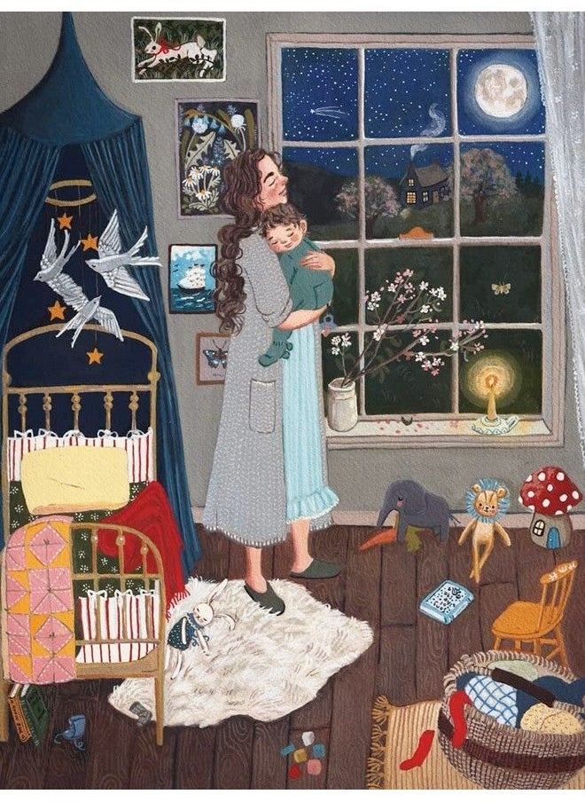 New York Puzzle Company - Loré Pemberton The Same Moon 1000 Piece Jigsaw Puzzle - Image 1