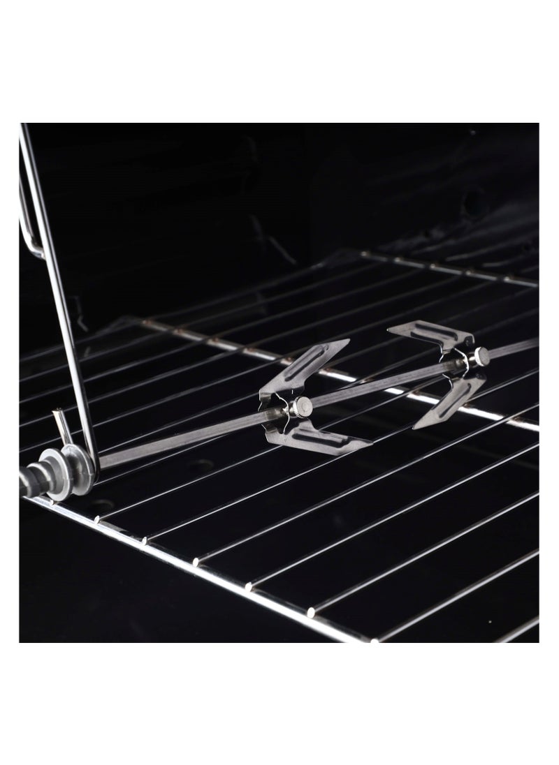 GLOBAL Freestanding Gas Cooker 55 Cm 4 Burnners Black Stainless Steel Top.  - Image 3