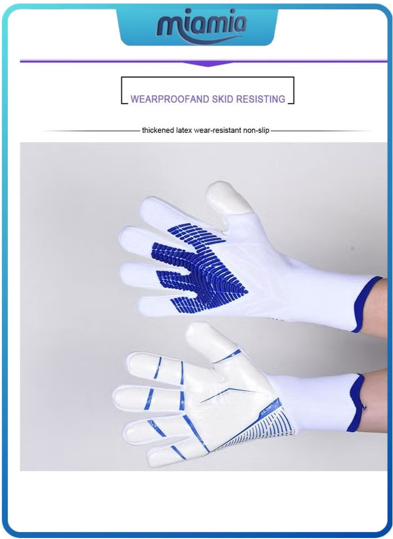 Miamia Soccer Goalkeeper Gloves, Youth Adult Soccer Goalkeeper Gloves, High Performance Goalkeeper Gloves, Breathable Soccer Gloves, 4+3mm Super Grip, For Toughest Saves, Training And Matches size9#  - Image 4